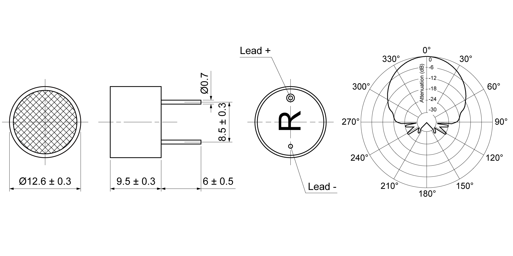 UO12-R40ABP Mechanical Drawing